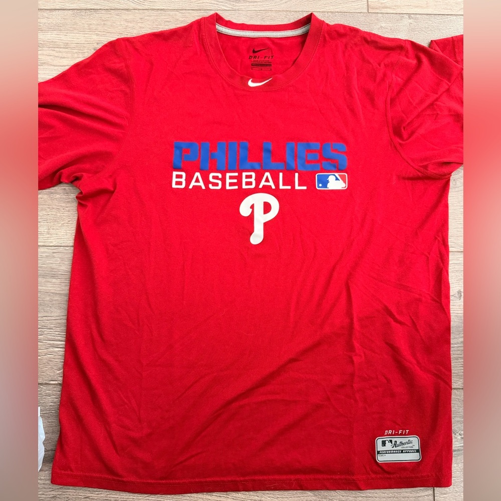 Nike Red Dri-FIT Crewneck with White Swoosh
